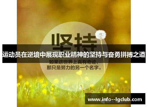 运动员在逆境中展现职业精神的坚持与奋勇拼搏之道