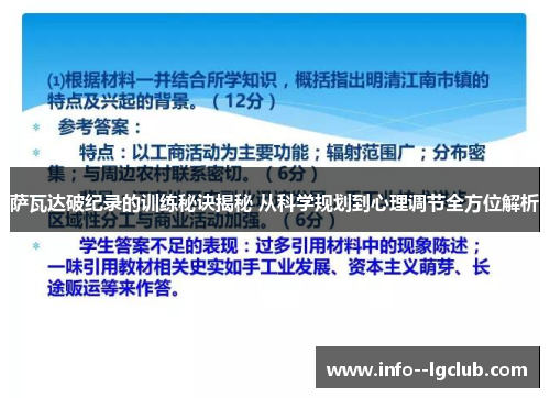 萨瓦达破纪录的训练秘诀揭秘 从科学规划到心理调节全方位解析 萨瓦达破纪录的训练秘诀揭秘 从科学规划到心理调节全方位解析