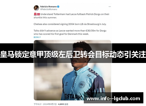 皇马锁定意甲顶级左后卫转会目标动态引关注 皇马锁定意甲顶级左后卫转会目标动态引关注